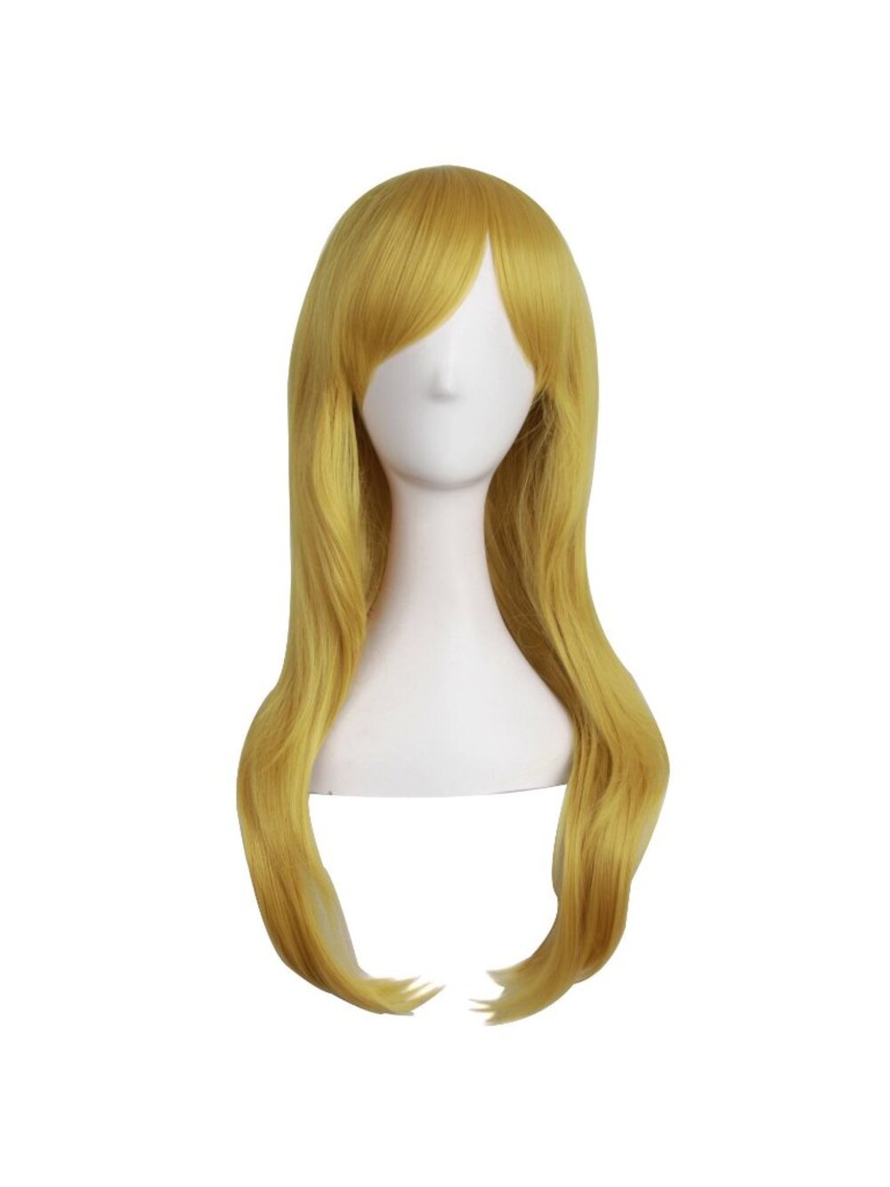 Women's Gold Yellow 28" 70cm Long Curly Ends Costume Cosplay Modern Hair Wig